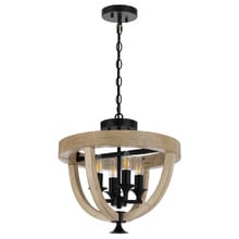 Tokig Iron Timber Multi Mount 4 Light Pendant